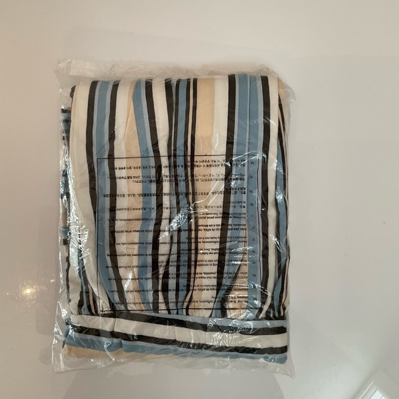 Annabelle Maxi Dress Striped White Blue Black Empire Waist Size S NWT - Picture 8 of 9